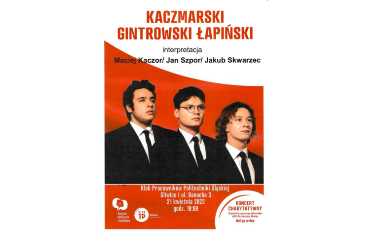 Kaczmarski, Gintrowski, Łapiński w Gliwicach. Koncert charytatywny dla walczącej Ukrainy